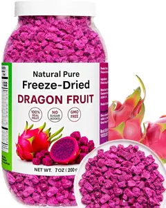 7oz Freeze Dried Dragon Fruit  100% Natural Crispy Pitaya Flakes  Gluten-Free Snack for Baking, Smoothies, Yogurt, Travel