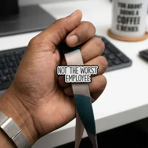 Funny Quote Lapel Pin 2 Pieces Metal Work Wear Ice Breaker Employee Appreciation Gift