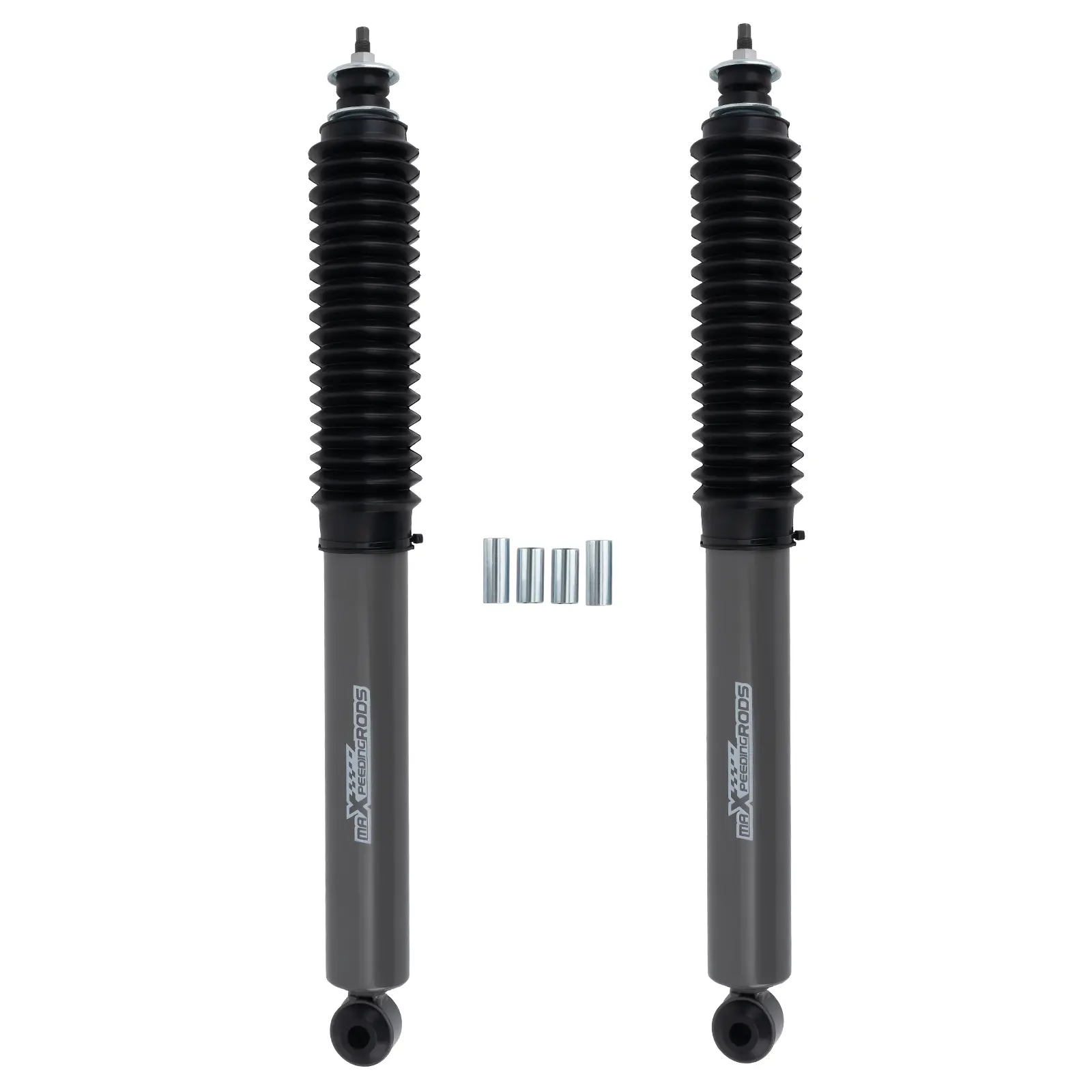 MAXPEEDINGRODS Automotive Steel Rear Dual Shock Absorbers - 0-2 in Lift Replacement Vehicle Parts, Compatible for Toyota Tacoma 4WD/RWD 2005-2023 Auto Accessories