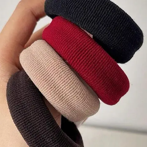 Solid Color Hair Tie, High Stretch Hair Tie, Casual Simple Elastic Hair Accessories for Women & Girls, Ponytails, Minimalist Headwear Suitable for Thick Hair, Hair Band, Ponytail Holders, Thick Hair Ties, Elastic Hair Bands