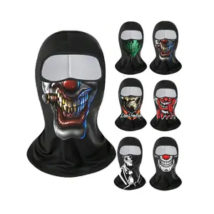 1 Outdoor Protective Headgear, Scarf, Men's One-Piece Windproof And Sunscreen Face Mask, Full Face Motorcycle Riding Sports, Fishing, Beach Essential, Ice Silk Neck Cover