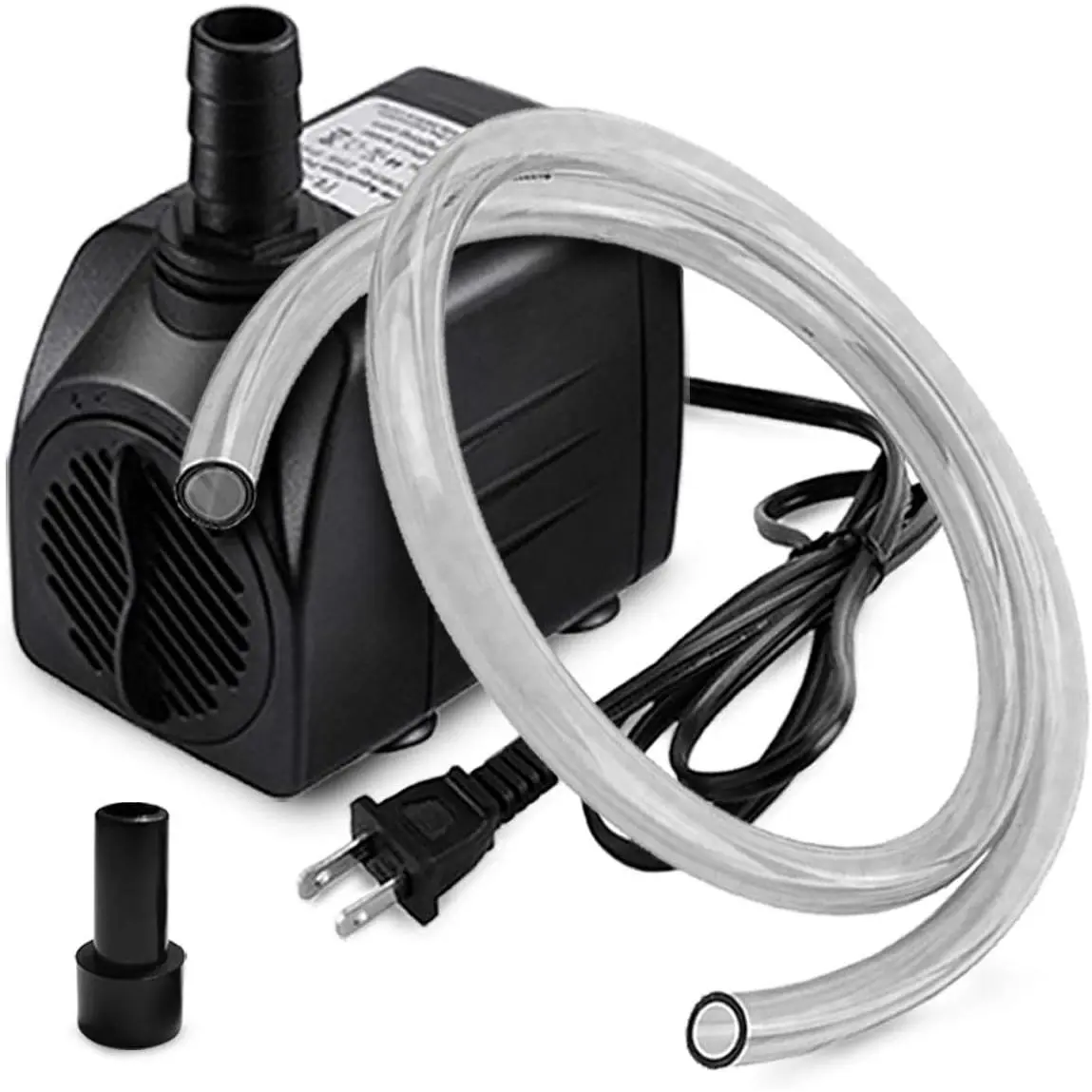 10W 160GPH Submersible Pump with 3.3 ft Tubing for Aquariums, Fish Tank, Pond Fountain, Statuary, Hydroponics, Water Feature, Indoor Fountains