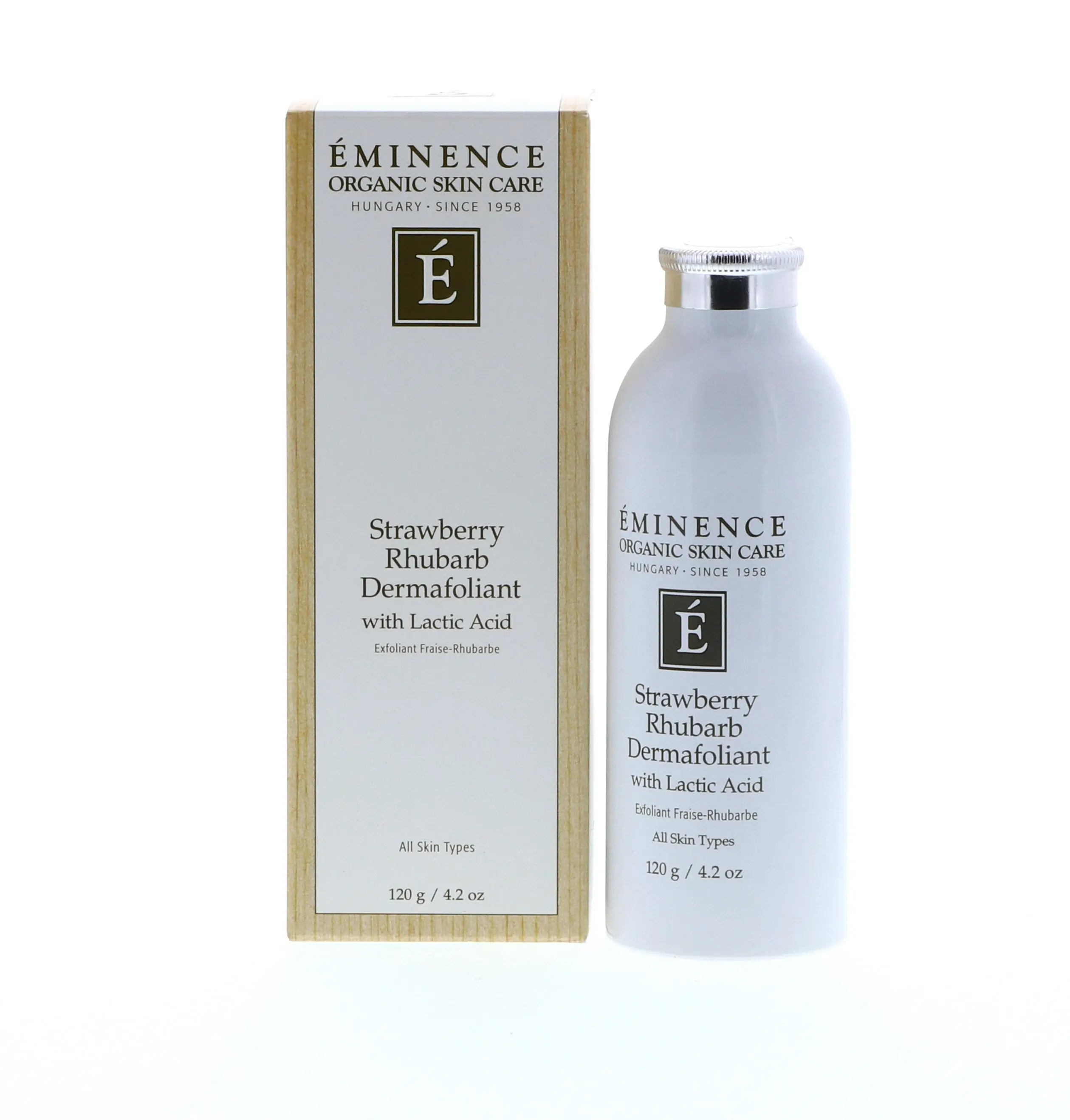 Eminence Strawberry Rhubarb Dermafoliant, Rice-Based Brightening & Exfoliating Cosmetic Powder for All & Sensitive Skin Types, 4.2 oz