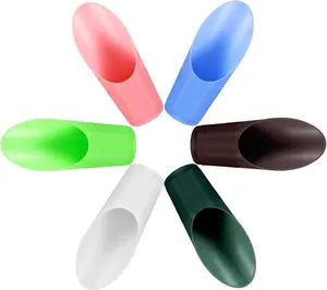 6 count Bonsai Soil Scoops Plastic Garden Shovels Garden Tool Bucket Shovel Colorful Small mini Potting Scoop for  Flower Succulent