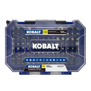 Kobalt 1-in Screwdriver Bit Set (100-Piece) Kobalt 1-in Screwdriver Bit Set (100-Piece)
