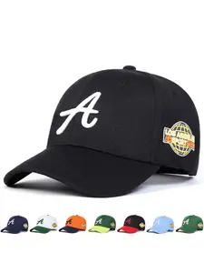 Unisex Adjustable Baseball Cap with a Letter Side Design, Curved Brim, Outdoor Sun Protection Casual Hat for Spring & Fall, Travel Beach Vacation