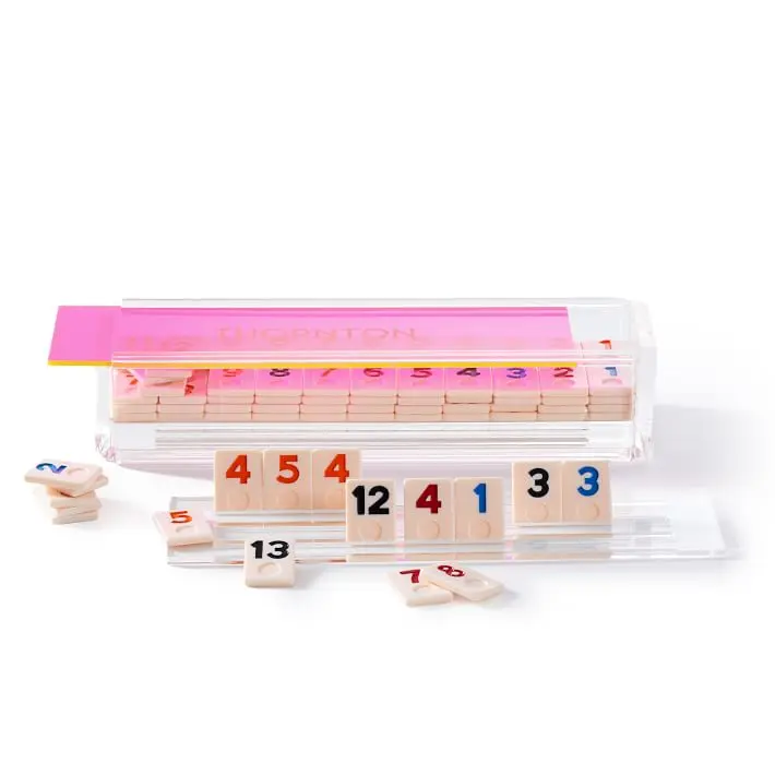 Acrylic Rummikub Set-Pink