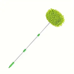 Car Wash Brush Mop Cleaning Tool with Long Handle Kit for Washing Detailing Cars Truck SUV RV Trailer Boat Sponge Duster Not Hurt Paint Scratch Free Retractable Car Wash Brush Car Mop