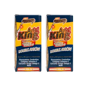 Artriking Reforzado con Ortiga y Omega 3 - 100caps DOUBLE AXION | Glucosamina Condroitina Colageno Vitamina C Cúrcuma Ortiga Omega 3 MSM