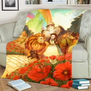 The Wonderful Wizard of Oz film09 patterned printed blanket, blanket for the living room, bedroom, office and lunch break, portable blanket suitable for all four seasons, holiday gift for family