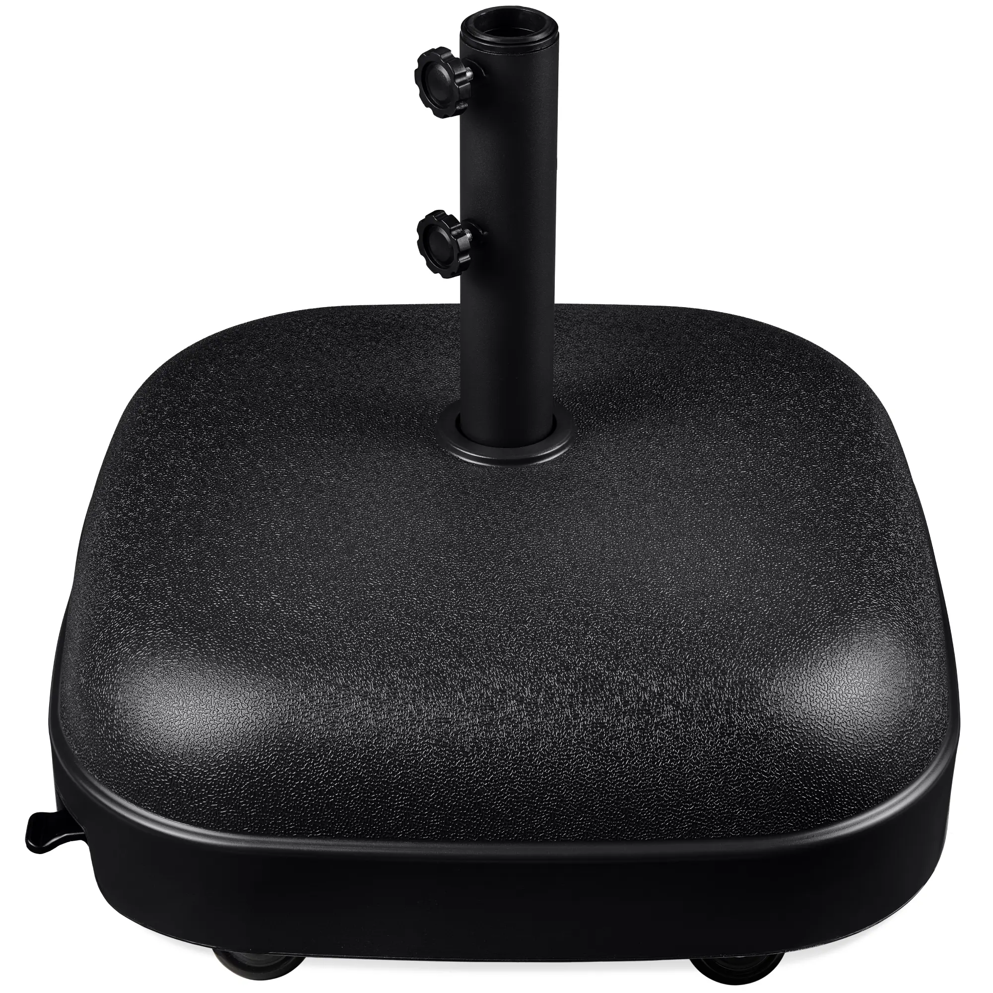 Best Choice Products 123lb Capacity Fillable Mobile Umbrella Base for Patio, Deck, 4 Wheels - Dome Square