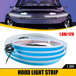 Dynamic Scan Start Up Hoodbeam Kit, Flexible Car Hood LED Meteor Strip Lights