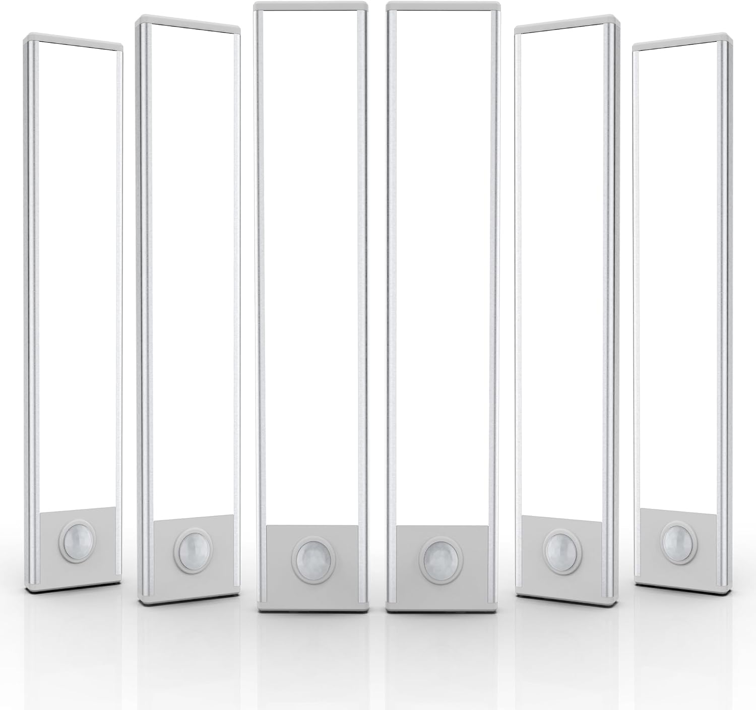 Magnetic LED under cabinet sensor lights, made of metal, powered by rechargeable batteries, 3 adjustable brightness levels, with motion sensor and button control, suitable for kitchens, wardrobes, stairs, wine cabinets, etc., long-lasting large battery Magnetic LED under cabinet sensor lights, made of metal, powered by rechargeable batteries, 3 adjustable brightness levels, with motion sensor and button control, suitable for kitchens, wardrobes, stairs, wine cabinets, etc., long-lasting large battery