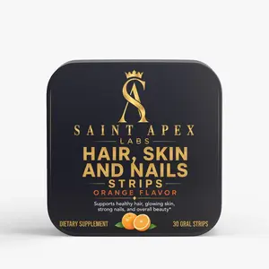 Hair Skin and Nails Strips Nutritional Supplement for Healthy Beauty On the Go