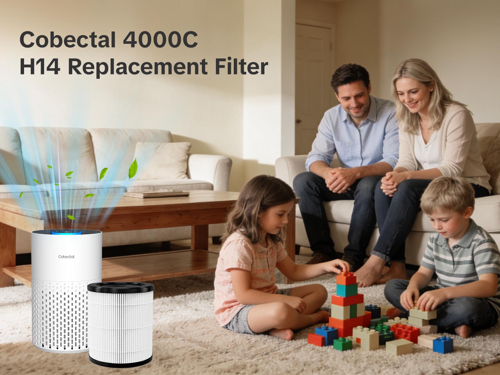 H14 HEPA Replacement Filter 3-in-1, Pet Hair & Allergen Magnet, Smoke & Dust Absorption, Air Purifier Filter H14 HEPA Replacement Filter 3-in-1, Pet Hair & Allergen Magnet, Smoke & Dust Absorption, Air Purifier Filter