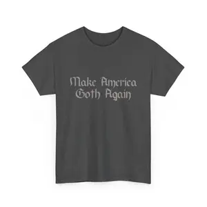 Make America Goth Again T-shirt - Graphic Print Design, Ideal for Casual Wear, Versatile Style for Any Occasion Womenswear Cotton Fabric Gothic Tee