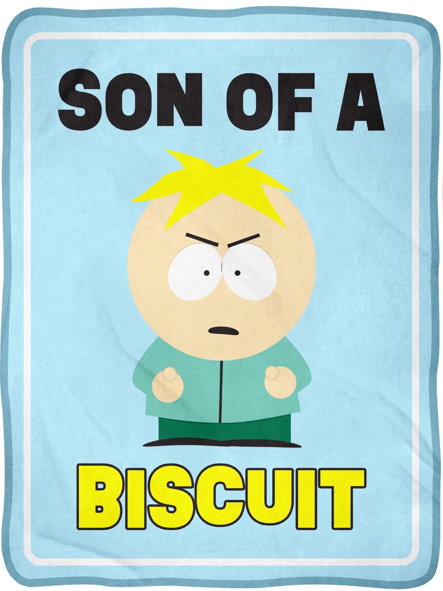 South Park Butters Son Of A Biscuit Fluffy Soft Fleece Throw Blanket - 46"x60", Blanket Gifts, Home Decor Picks, Cozy Nights & Entertaining Days for Bed or Couch
