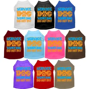 Dog Shirt for Pets "Service Dog"