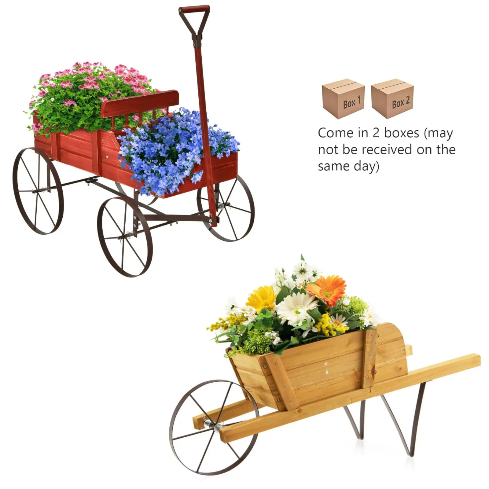 Style 1 Red + Style 2 Walnut