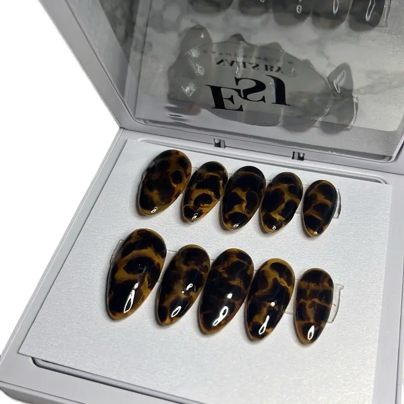 Uñas press on ,efecto carey 20 uñas