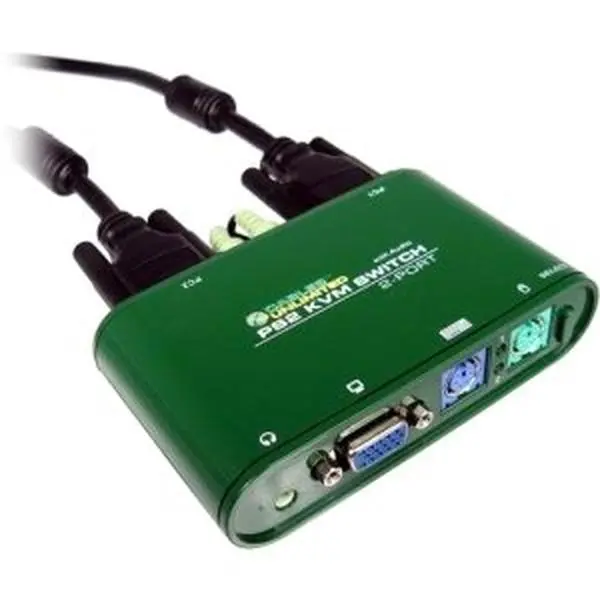 Cables Unlimited 2 Port PS/2 KVM Switch with Audio