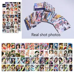 60 Cards + 64 Stickers L-Ess Postcards, High-Quality Dual-Sided Design, Perfect for Idol Collectors, Photo Wall, Christmas & Birthday Gifts