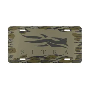 Sitka Bottomland Camo Vanity License Plate, Car Truck Tag, Gifts for Him, Hunting Gifts