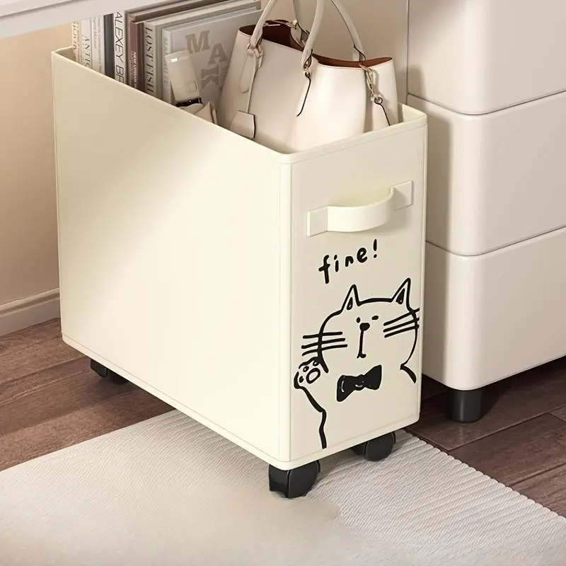 Foldable Under Desk Storage Cart, Mobile Office Organizer, Rolling File Cabinet, Space-Saving, Desk Organizers, Office Accessory, &, Ideal Gift