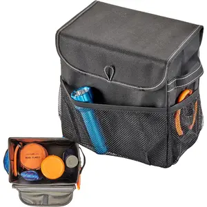 Carganizer  Storage Organizer with Lid - Multipurpose Small  Storage Box,  or Front Seat Organizer, Auto Console or Trunk Organizer - Univeral Fit in