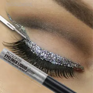 1PC Eyeliner Liquid Eyeliner Pen Colorful Shiny Pearlescent Color Sequins Sparkling Diamond Eye Shadow High Saturation Eye Shadow Eyeliner Pen Cosmetic
