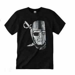 RAIDER NATION T-shirt Raiders Silver Black Men's Tee, Unisex Crewneck,Trend Tee
