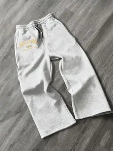 ：Monte Carlo Athletic Club Unisex Sweatpants | Retro Varsity Baggy Pants | Trendy Wide Leg Joggers | Warm & Stylish | Ideal for Fall & Winter | Must-have Casual Streetwear for College, Weekend Outfits & Group Hangouts