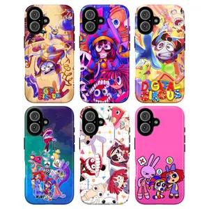 The Amazing Digital Circus Phone Case, Pomnii & Jax Y2K Cartoon Phone Cover for iPhone 17 Pro Max 16 15 14 13 12 11 & Galaxy S26 S25 S24 S23 S22, Kawaii Anime Glitch Core Aesthetic, TADC Phone Case, Pastel Gamer Gift for Her Him