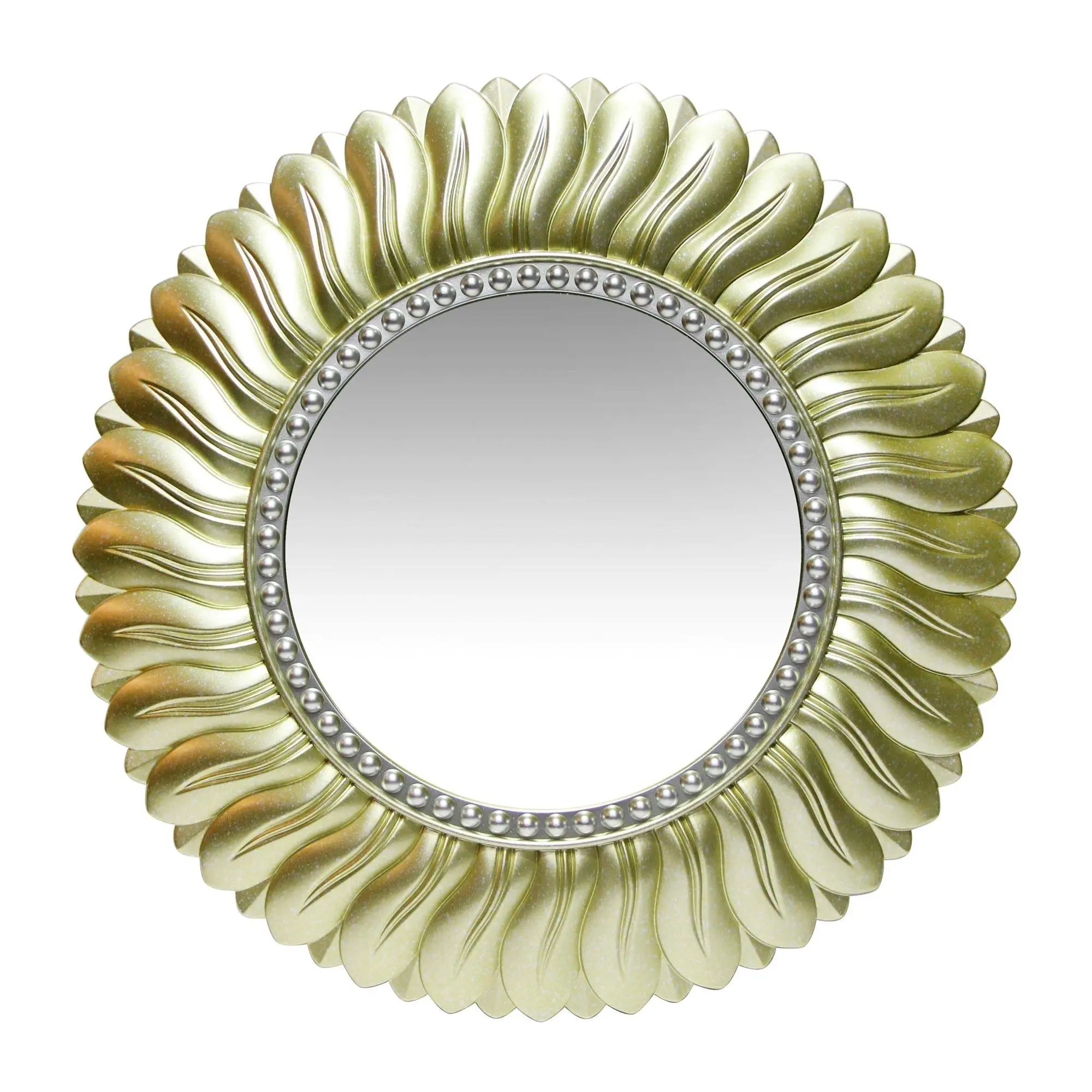 Infinity Instruments 21.5" Round Wall Mirror, Gold Infinity Instruments 21.5" Round Wall Mirror, Gold