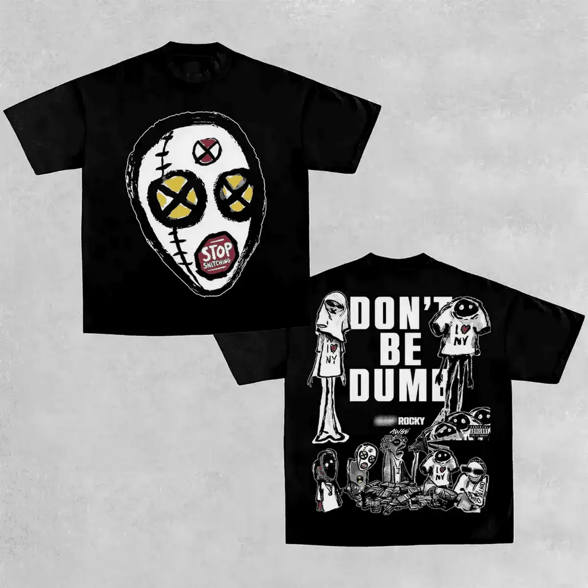 Asap Don't Be Dumb Vintage Tee Unisex Rap Shirt Rap Tee Music Fans Shirt Rapper Merch Gift For Him Gift For Her Y2k Rela Relax Cotton T-Shirt