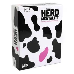 English Version Herd Mentality Cow Casual Party Game Card Set, Fun Board Games for Family Gatherings & Friends Parties