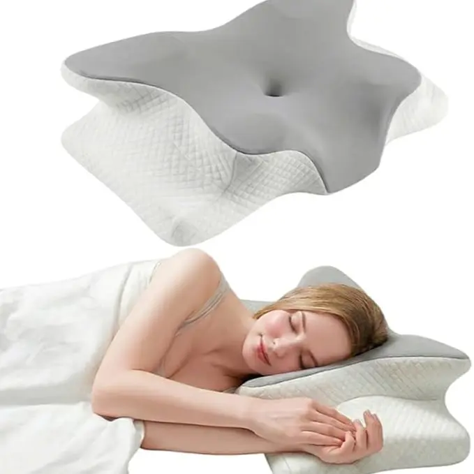 Grey Neck Pillow