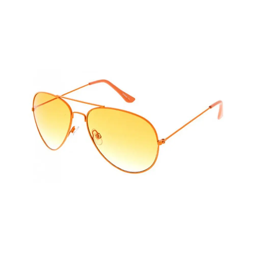 Fashion Culture Tonal Sunglasses with a Modern Retro Look - Full Rim Frame and Colorful Lens for Festivals, Aviator, Gradient Lens, No, Orange Tint Sunglasses, Festival Wear, Tinted Lenses, Edm Festivals Outfits