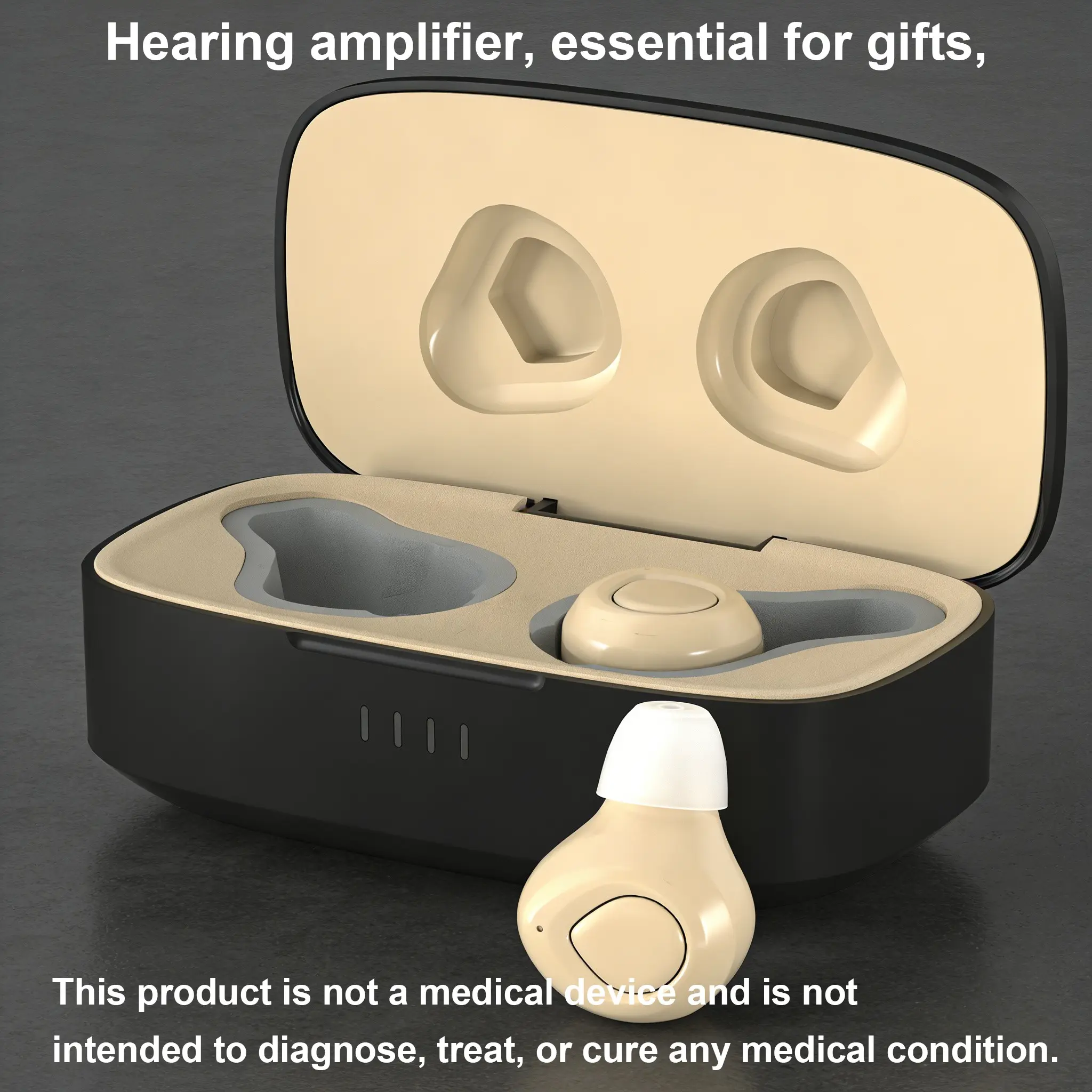 Rechargeable Hearing Aid Charging Case, In-Ear Lithium Batteries ...