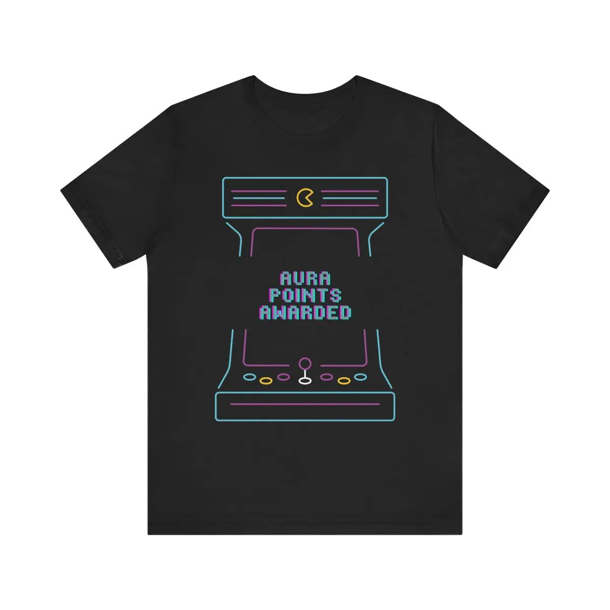 Aura Points Award - Retro Classic Lo-Fi 8bit Video Gaming Catchphrase Nostalgia Meme Novelty Unisex T-Shirt BELLA CANVAS