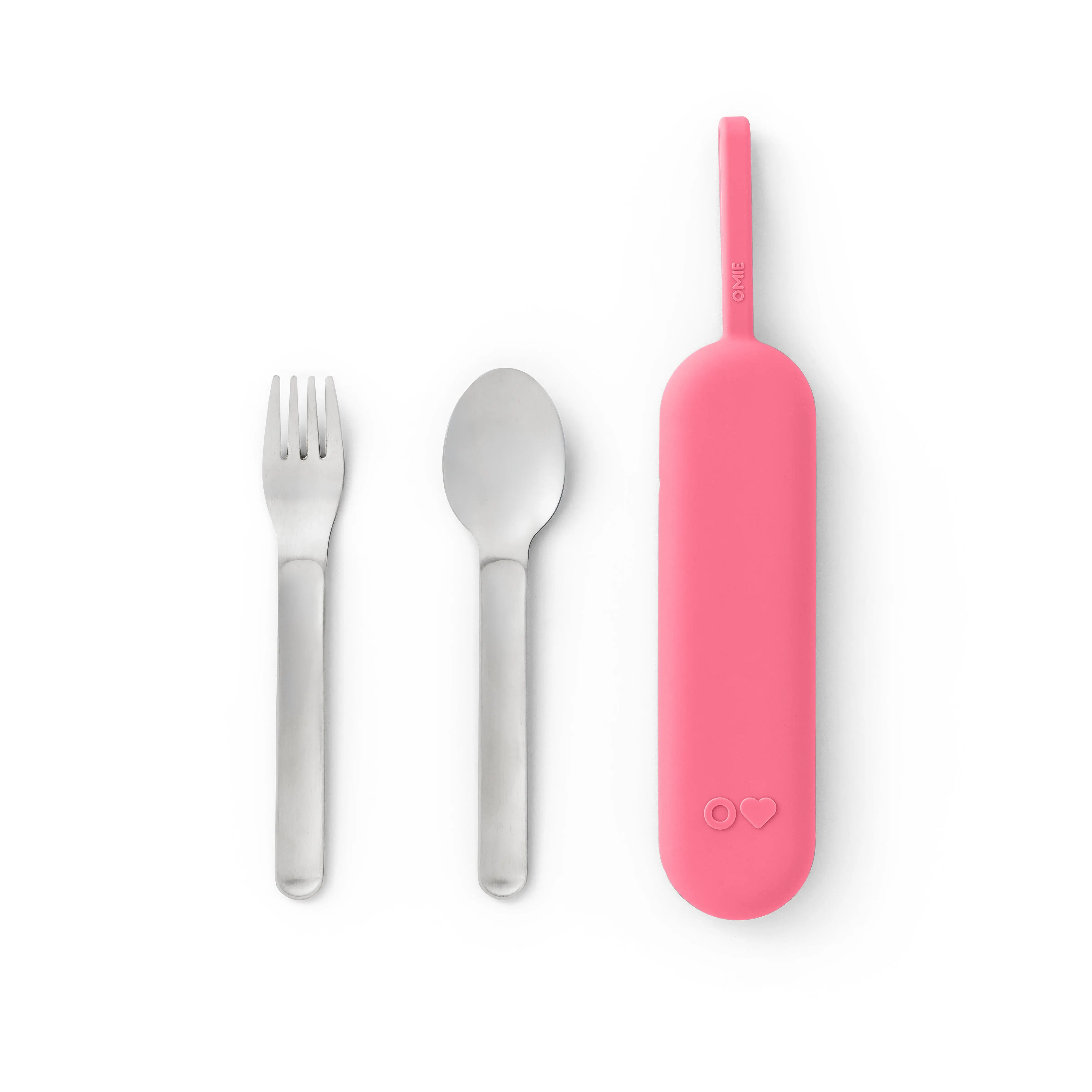 OmieBox UP Pod & Cutlery Tableware Set - TTS, Compact Modern Design, Pod Storage, Included Spoon, Fork for Easy Meal Cleaning
