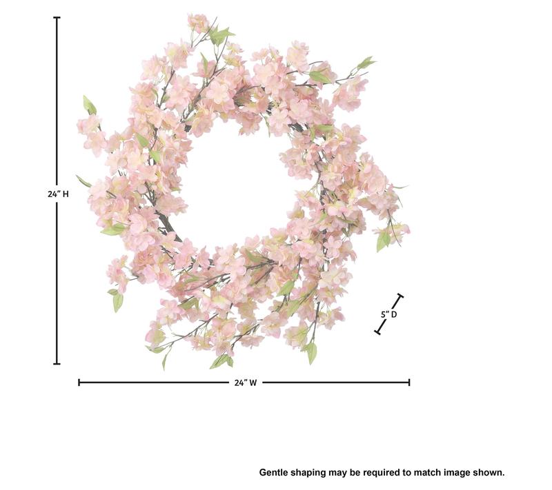 24" Cherry Blossom Wreath