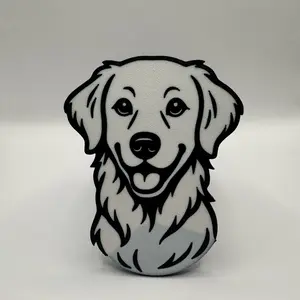 Golden Retriever Dog Hitch Receiver Cover Fits 2" Receiver Vibrant Design Durable Vehicle Hitch Cap 5" x 5" x 7"