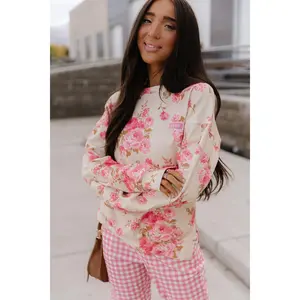 University SideSlit Pullover - Petal Season