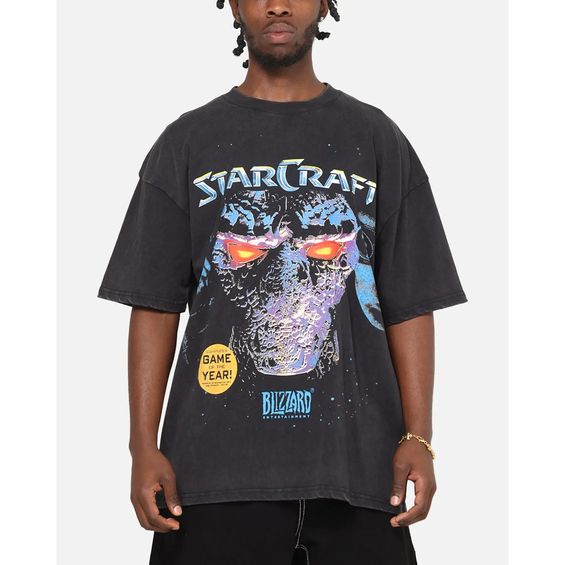 73Studio X Starcraft Vintage T-Shirt Off Black - TikTok Shop