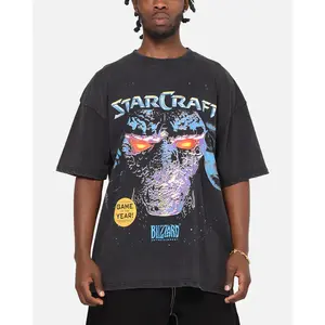 73Studio X Starcraft Vintage T-Shirt Off Black