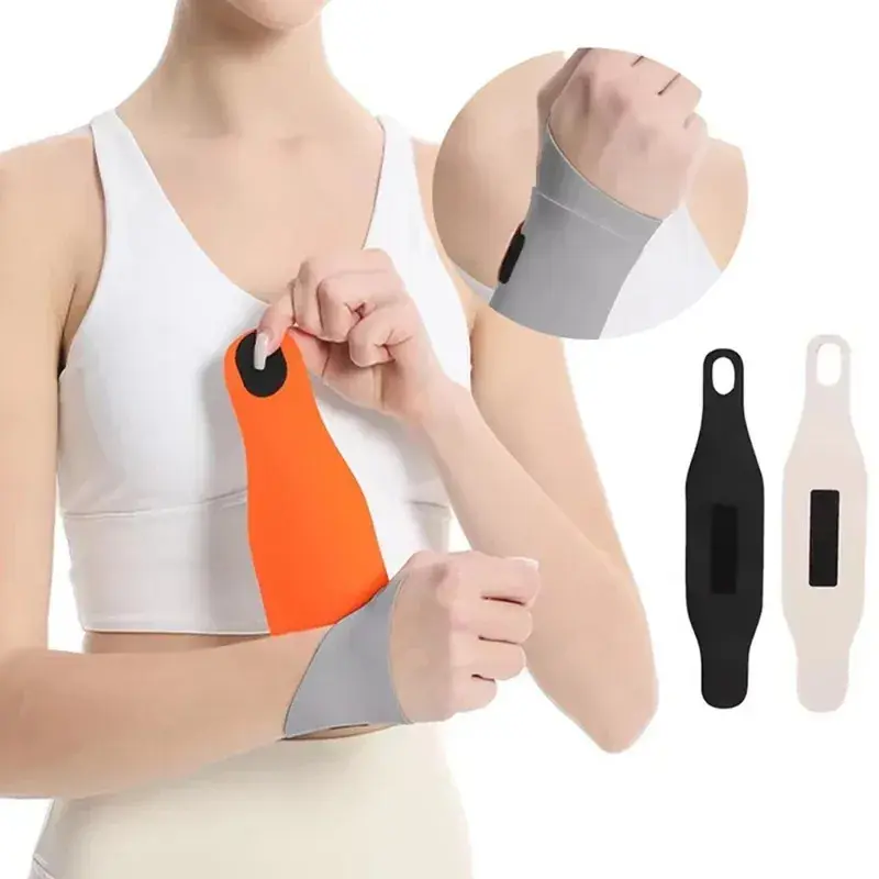 Unisex Ultra-Thin Nylon Wrist Support Brace (14.17x3.15in, 16G) - Breathable Wristbands with Adjustable Adhesive Straps, Elastic Loop, Customizable Adaptive Compression, Anti-Sprain, Aids Recovery for Workouts & Injury Relief