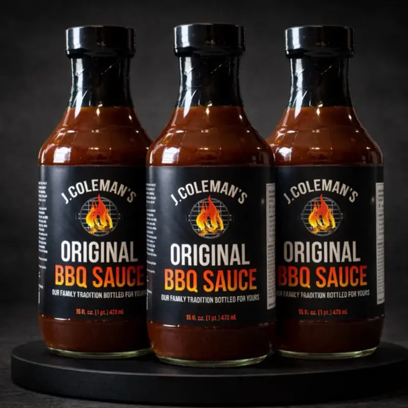 J. Coleman's BBQ Sauce – Family Pack (3 × 16 oz)