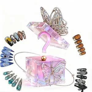 YRnails--20sets handmade press-on nails selectable size and length random style