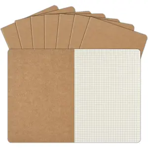 8 Pack A5  Notebooks Bulk, 8.15x5.5 Inches Graph Paper Journaling Notebooks, Notebooks for Work, Composition Notebooks for School, Journal Notebooks for Office, 60 Pages
